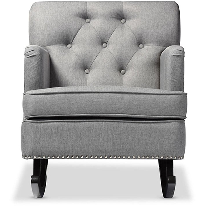 Baxton Studio Bethany Modern and Contemporary Grey Fabric Upholstered