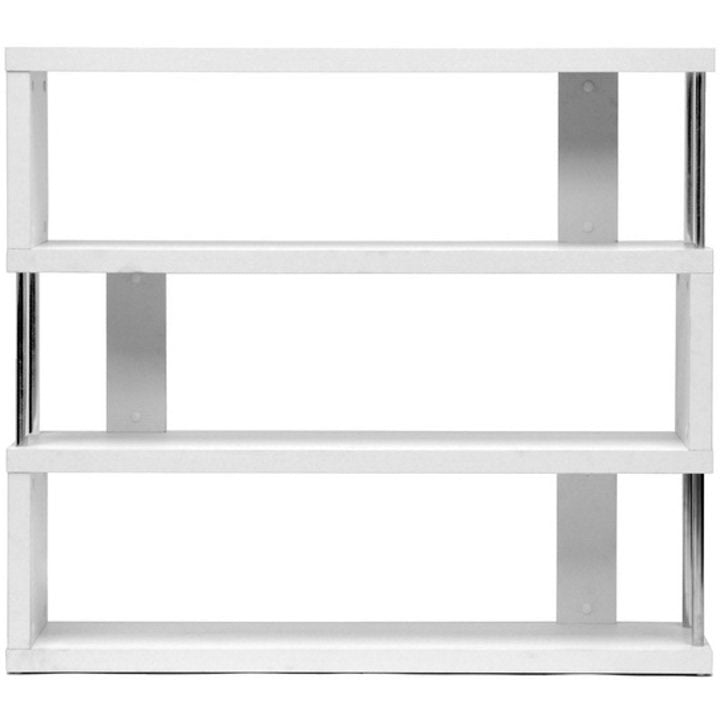 Baxton Studio Barnes White Three Shelf Modern Bookcase