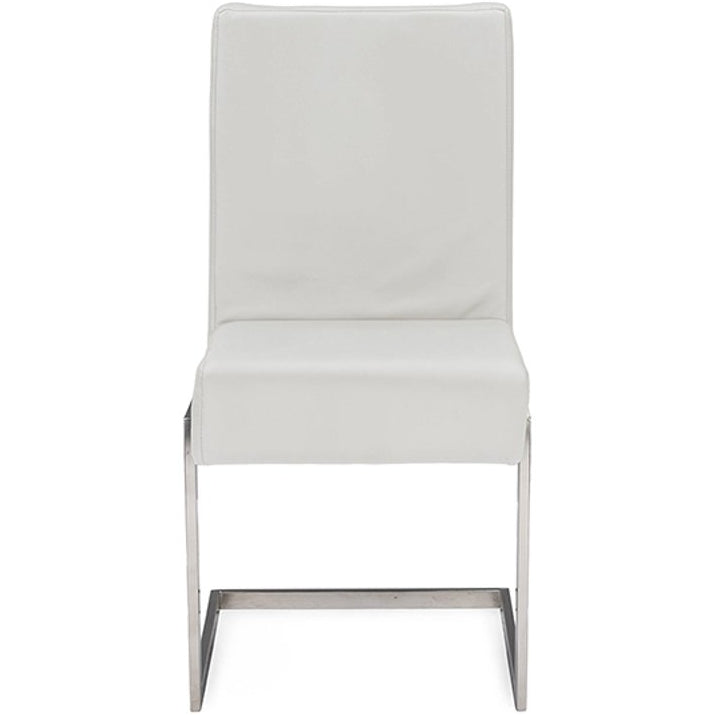 Baxton Studio Toulan Modern and Contemporary White Faux Leather Uphols