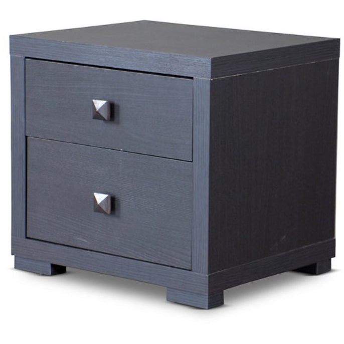 Baxton Studio Espresso Silverstone Modern Nightstand