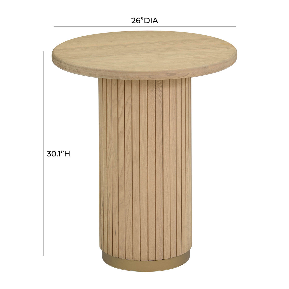 TOV Furniture Modern Chelsea Ash Wood Entry Table - TOV-OC44173