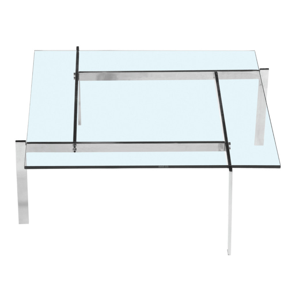 Finemod Imports Modern Pika 61 Coffee Table FMI10043-clear-Minimal & Modern