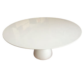 Finemod Imports Modern Vase Base Dining Table 60" FMI10107-60white-Minimal & Modern