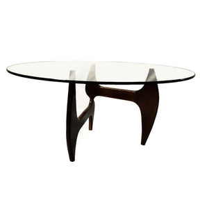 Finemod Imports Modern Tribeca Dining Table 48" FMI10171-48-walnut-Minimal & Modern