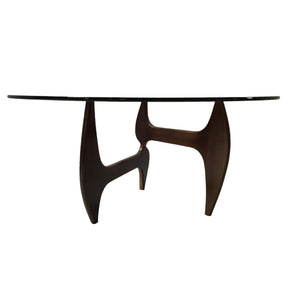 Finemod Imports Modern Tribeca Dining Table 48" FMI10171-48-walnut-Minimal & Modern