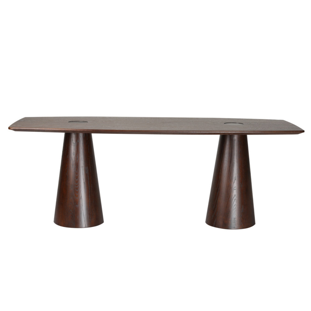 Finemod Imports Modern Orchad Dining Table FMI10223-walnut-Minimal & Modern