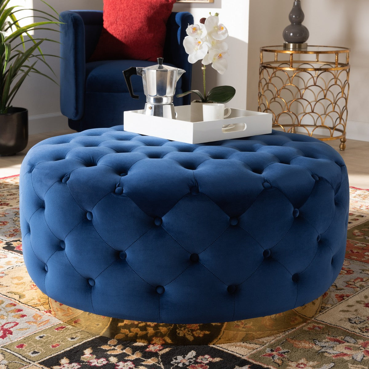 Luxe Velvet Blue Fabric