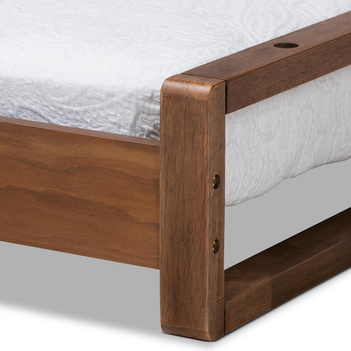 Baxton Studio Klara Modern and Contemporary Walnut Finished Wood Expan