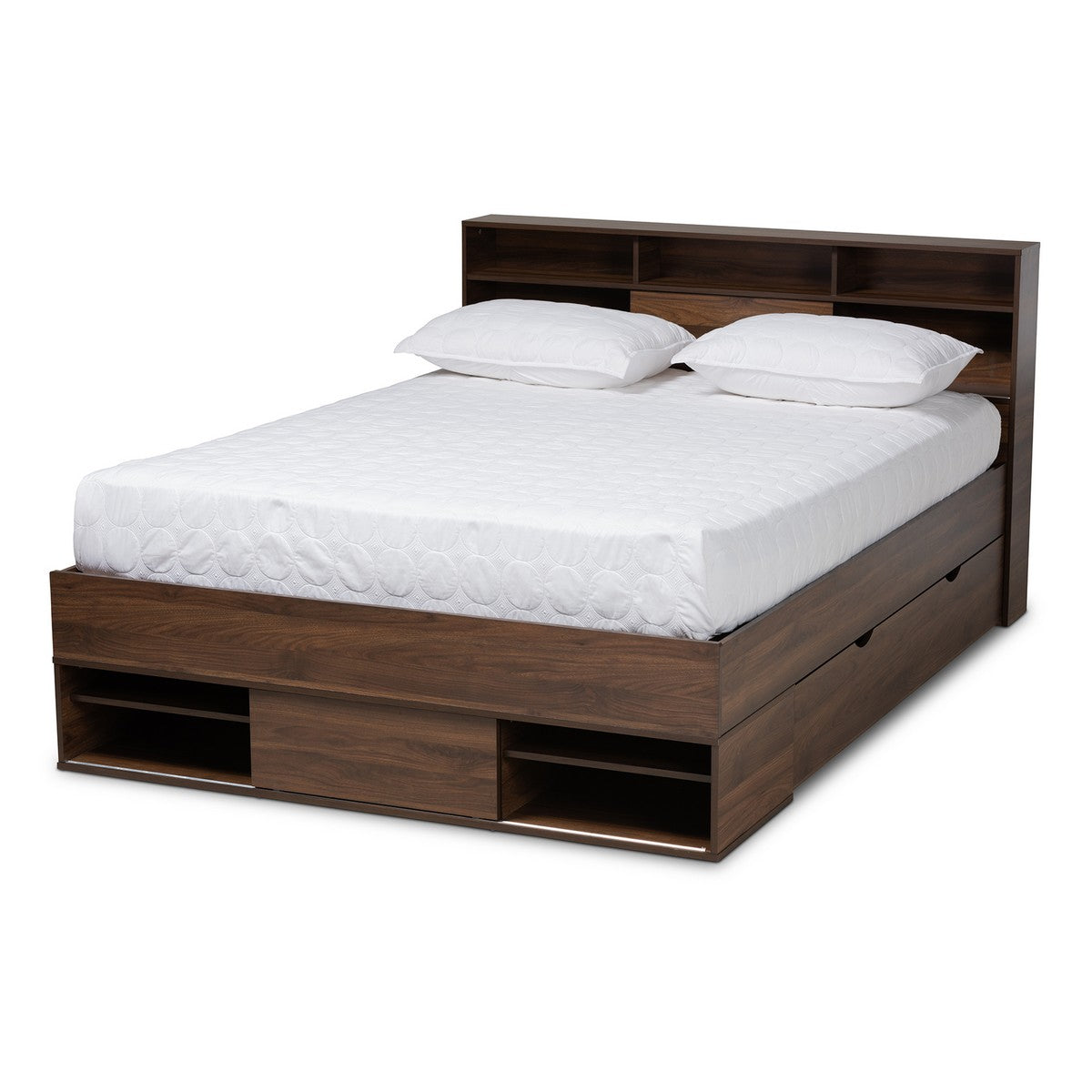 Baxton Studio Tristan Modern And Contemporary Walnut Brown Finished Wo