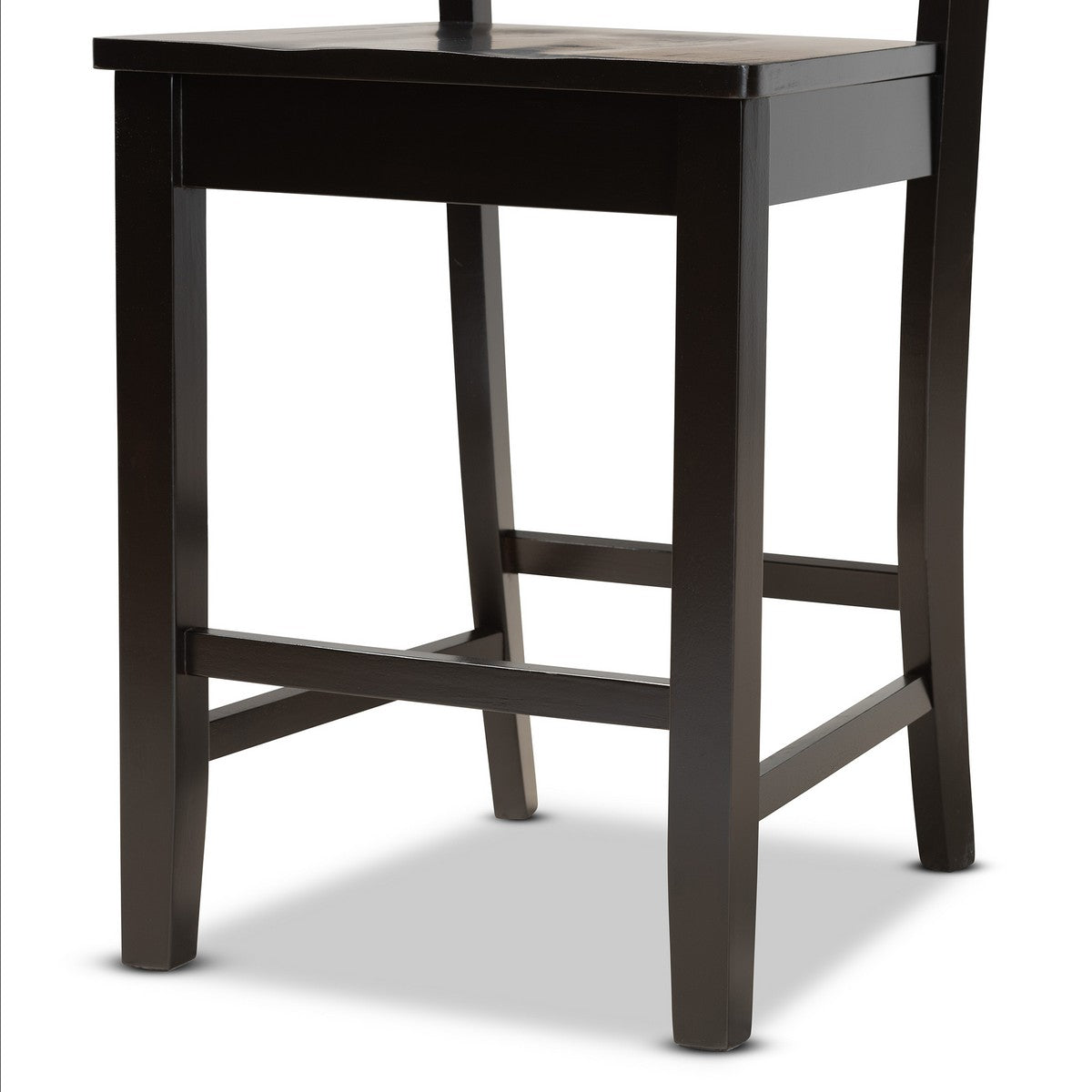 Baxton Studio Gervais Modern and Contemporary Transitional Dark Brown Finished Wood 5-Piece Pub Set