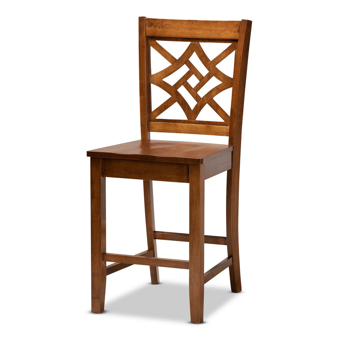 Baxton Studio Nicolette Modern and Contemporary Walnut Brown Finished Wood 5-Piece Pub Set