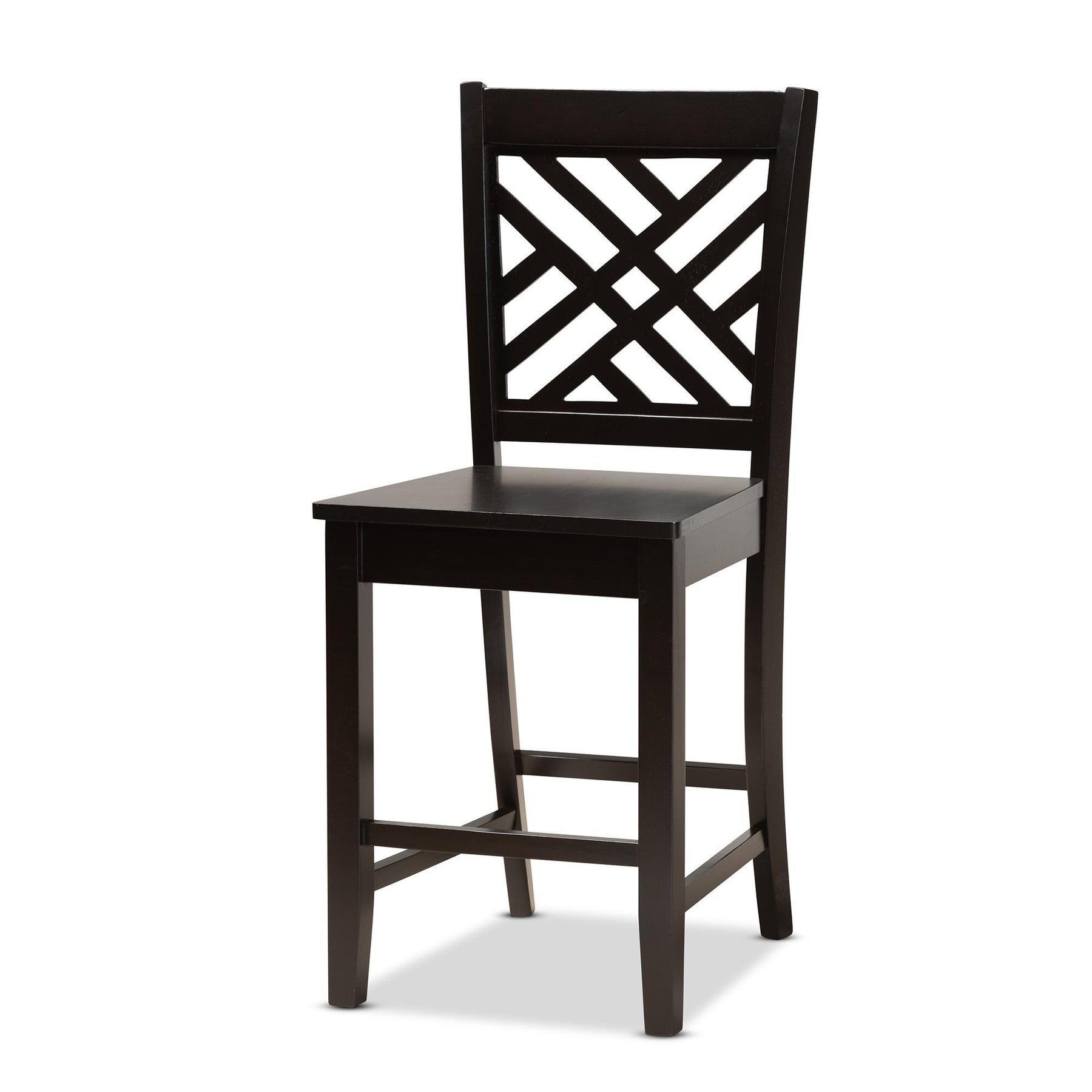 Baxton Studio Caron Modern And Contemporary Dark Brown Finished Wood 5-Piece Pub Set - RH317P-Dark Brown-5PC Pub Set