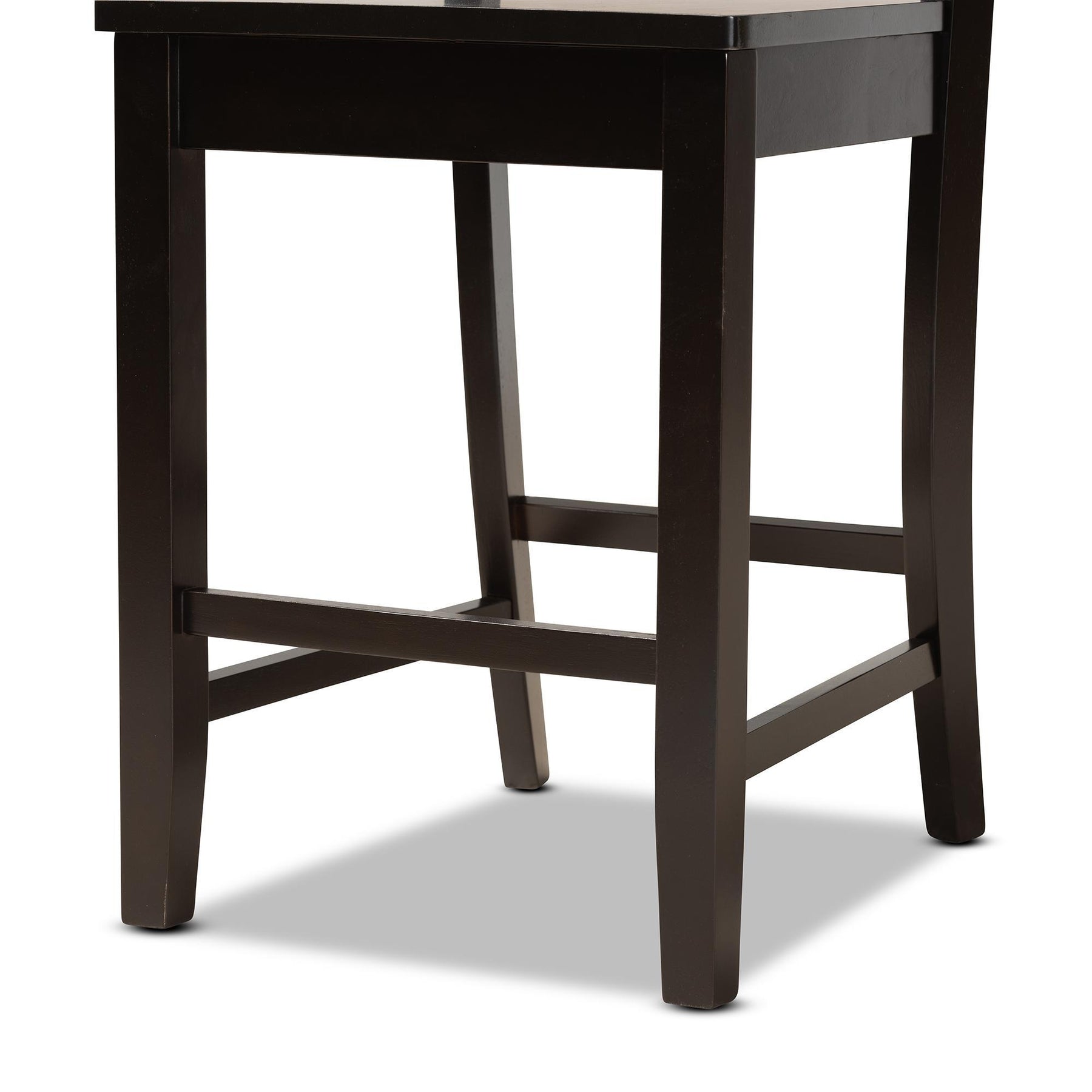 Baxton Studio Caron Modern And Contemporary Dark Brown Finished Wood 5-Piece Pub Set - RH317P-Dark Brown-5PC Pub Set