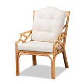 Baxton Studio Sonia Modern And Contemporary Natural Finished Rattan Armchair - Sonia-Natural-CC Arm