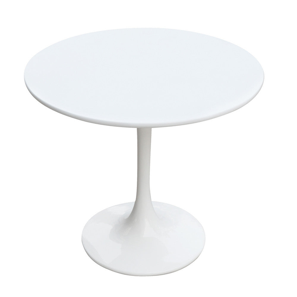 Finemod Imports Modern Flower End Side Table FMI1207-white-Minimal & Modern