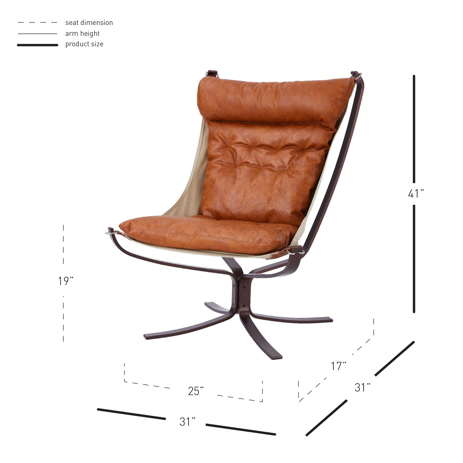 Maxton PU Chair by New Pacific Direct - 1240001