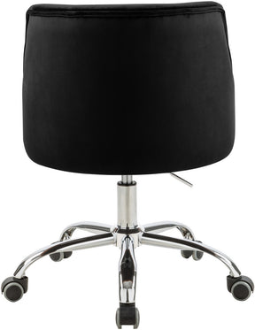 Meridian Furniture Arden Black Velvet Office Chair