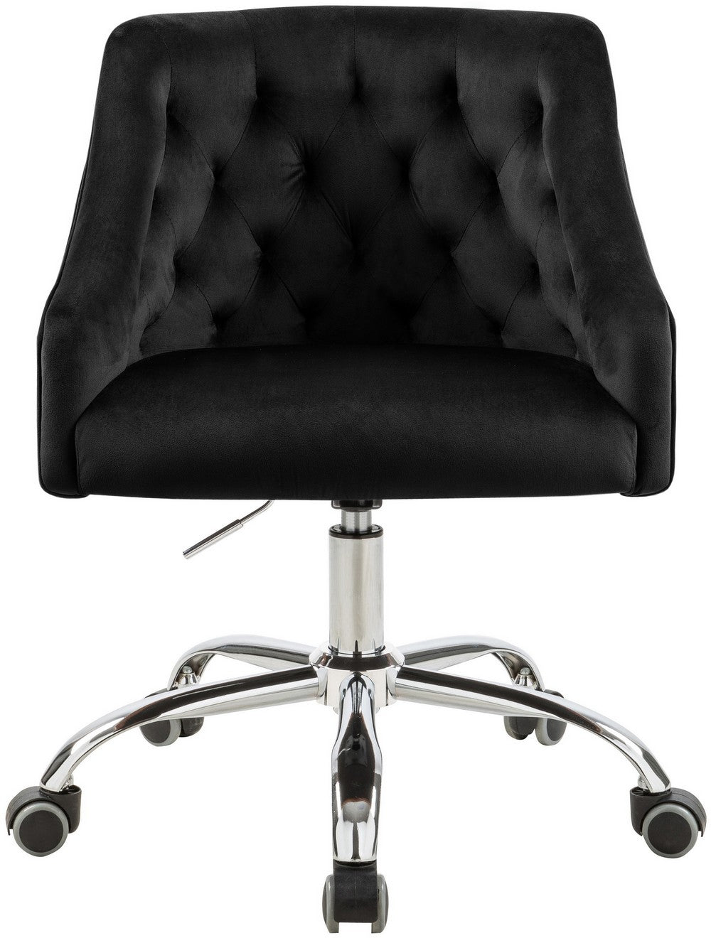 Meridian Furniture Arden Black Velvet Office Chair