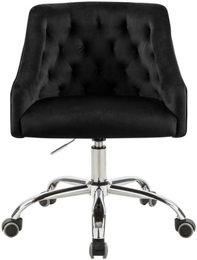 Meridian Furniture Arden Black Velvet Office Chair