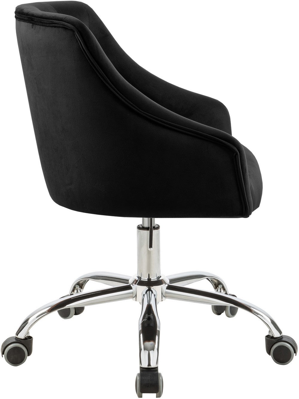 Meridian Furniture Arden Black Velvet Office Chair