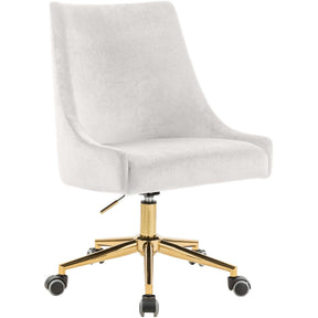 Meridian Furniture Karina Cream Velvet Office ChairMeridian Furniture - Office Chair - Minimal And Modern - 1