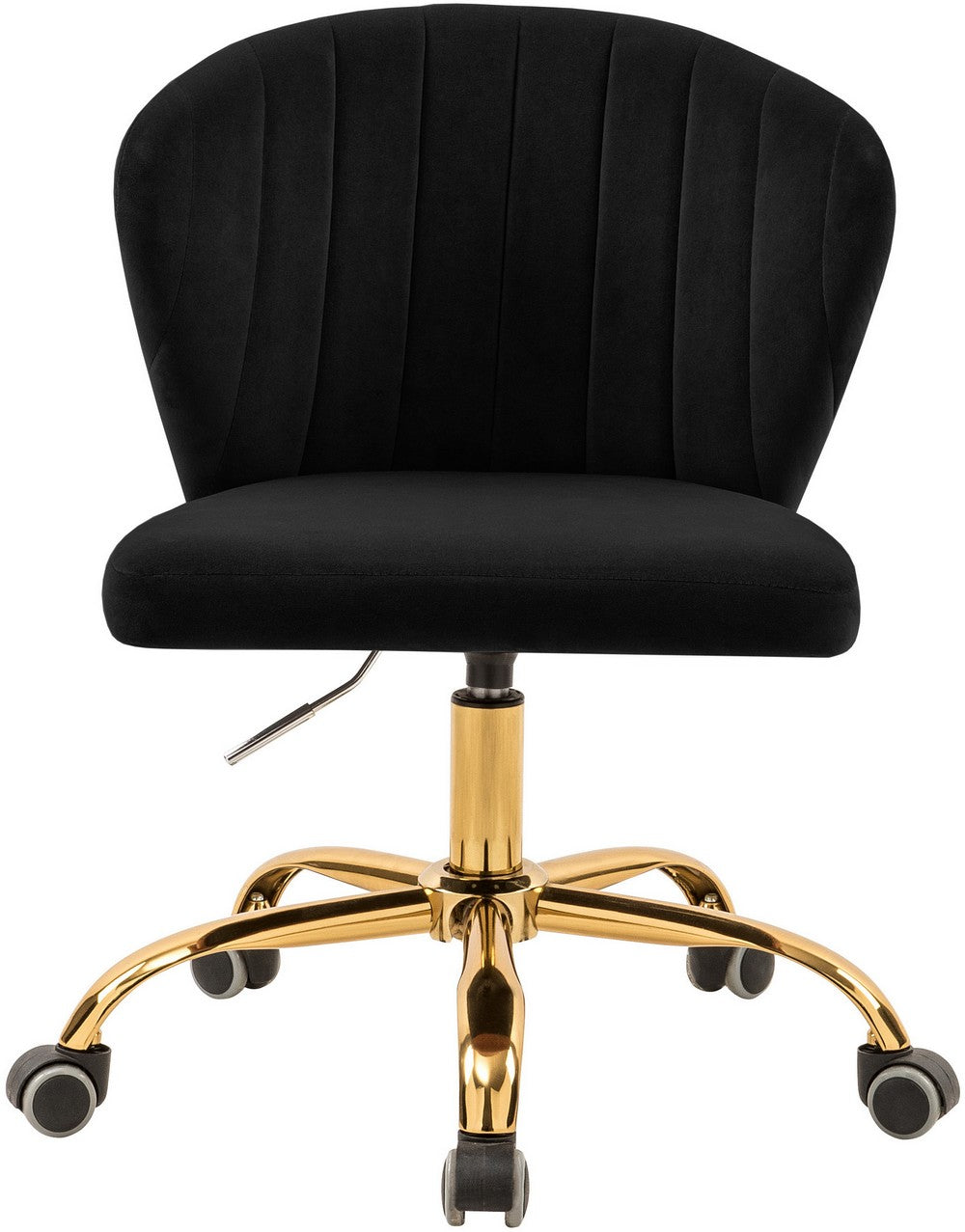 Meridian Furniture Finley Black Velvet Office Chair