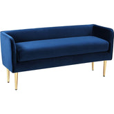 Meridian Furniture Audrey Navy Velvet BenchMeridian Furniture - Bench - Minimal And Modern - 1