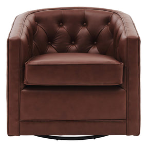 Walsh Top Grain Leather Swivel Chair by New Pacific Direct - 1900153