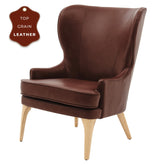 Bjorn Top Grain Leather Accent Chair by New Pacific Direct - 1900155