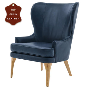 Bjorn Top Grain Leather Accent Chair by New Pacific Direct - 1900155