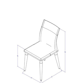 Manhattan Comfort 7-Piece Charles 62.99" Dining Set with 6 Dining Chairs in Off White and Dark Beige-Minimal & Modern