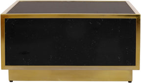 Meridian Furniture Glitz Black Faux Marble Coffee Table