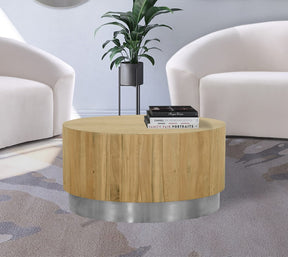 Meridian Furniture Acacia Chrome Coffee Table