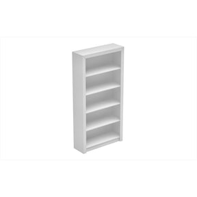 Accentuations by Manhattan Comfort Classic Olinda Bookcase 1.0 with 5-Shelves in WhiteManhattan Comfort-Bookcases - - 1
