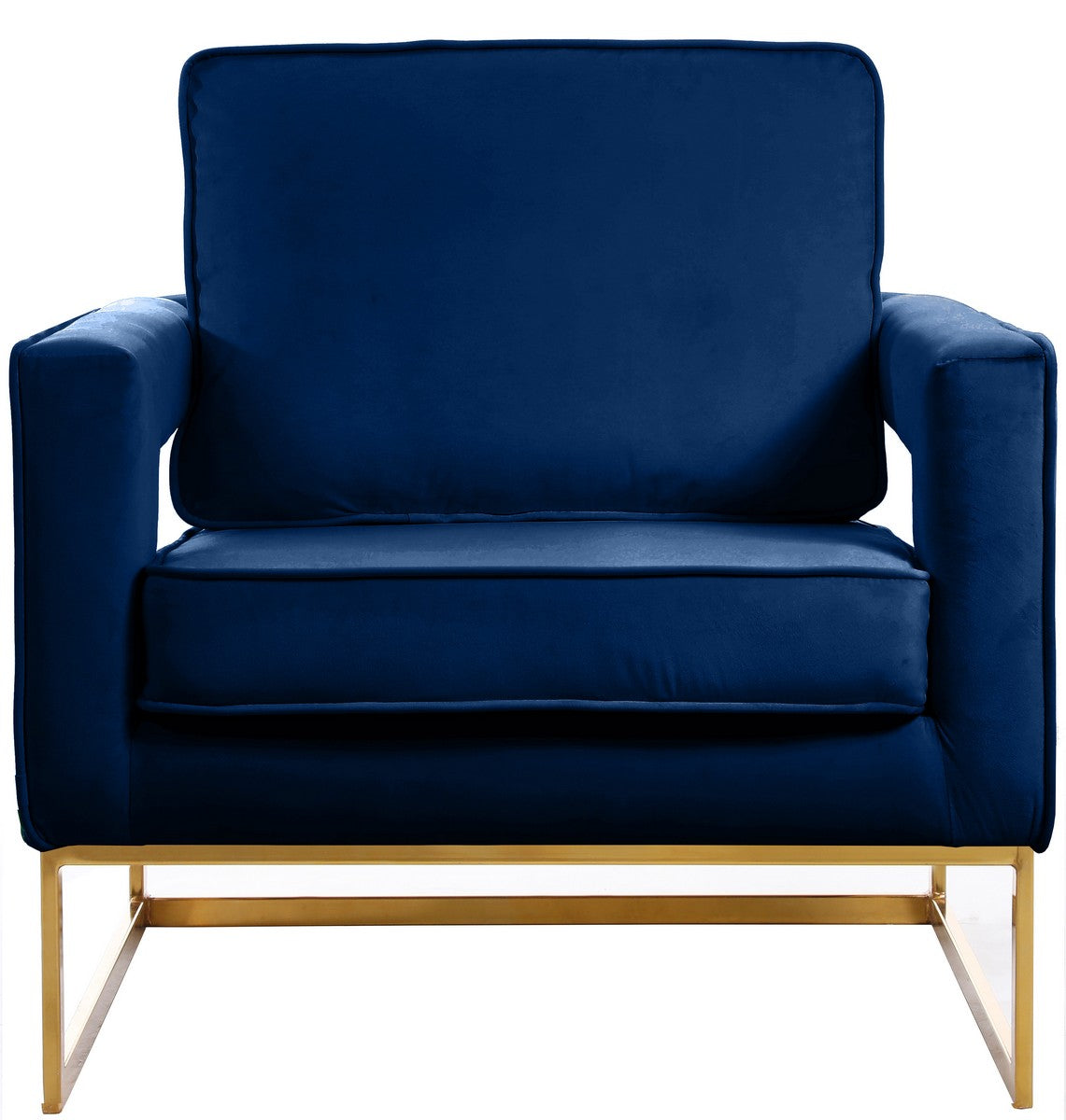 Meridian Furniture Noah Navy Velvet Accent Chair