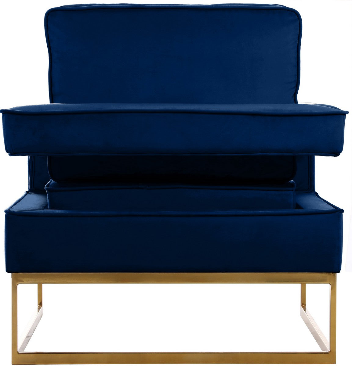 Meridian Furniture Noah Navy Velvet Accent Chair