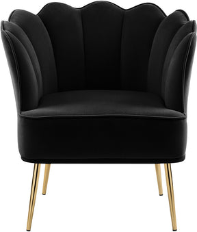 Meridian Furniture Jester Black Velvet Accent Chair