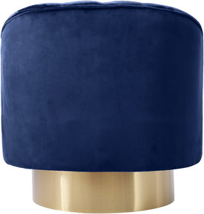 Meridian Furniture Farrah Navy Velvet Accent Chair