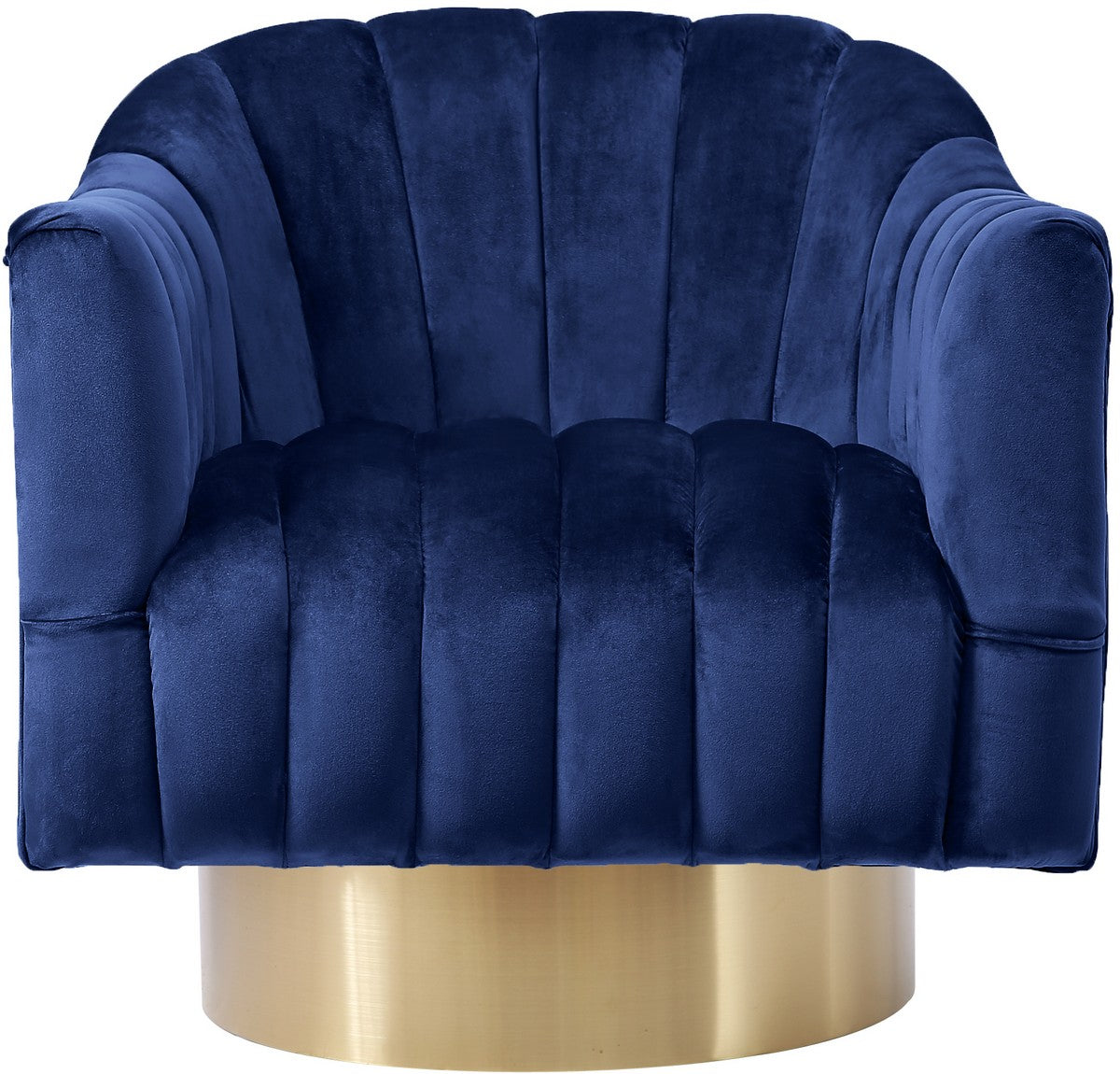 Meridian Furniture Farrah Navy Velvet Accent Chair