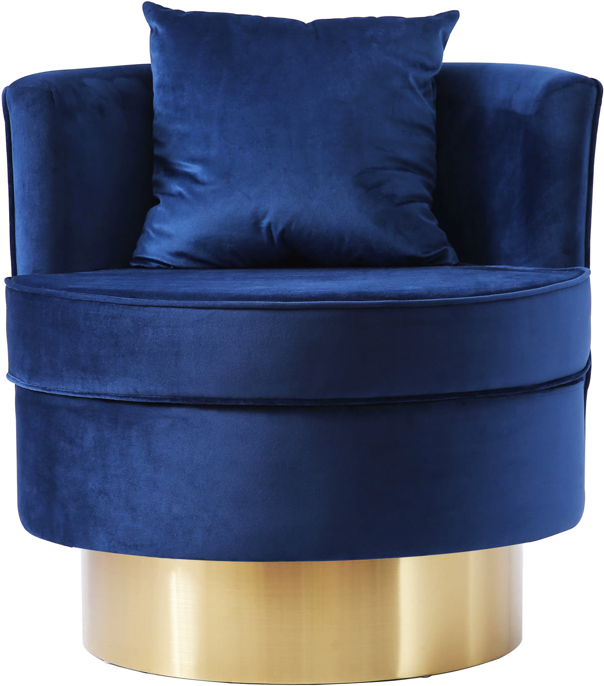 Meridian Furniture Kendra Navy Velvet Accent Chair