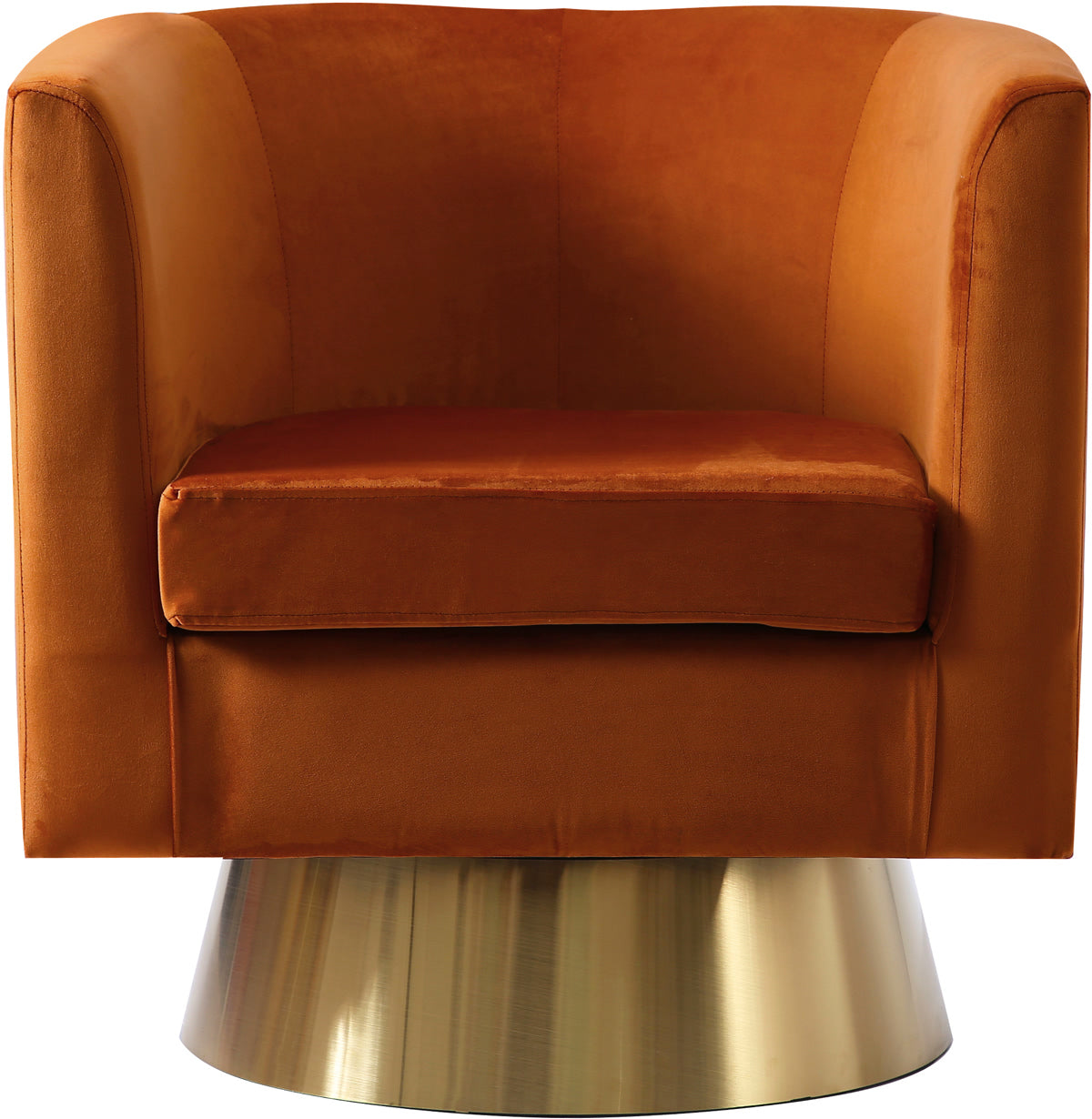 Meridian Furniture Bellagio Cognac Velvet Accent Chair