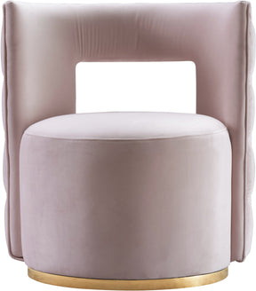 Meridian Furniture Theo Pink Velvet Accent Chair