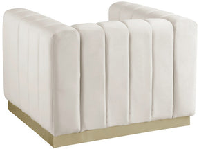 Meridian Furniture Marlon Cream Velvet Chair