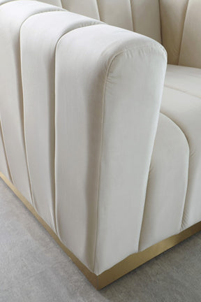 Meridian Furniture Marlon Cream Velvet Chair