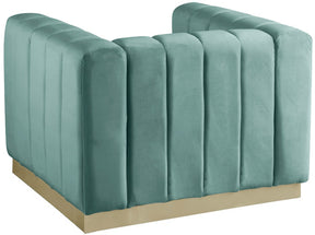 Meridian Furniture Marlon Mint Velvet Chair