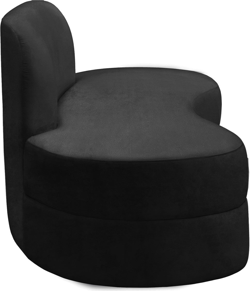 Meridian Furniture Mitzy Black Velvet Sofa