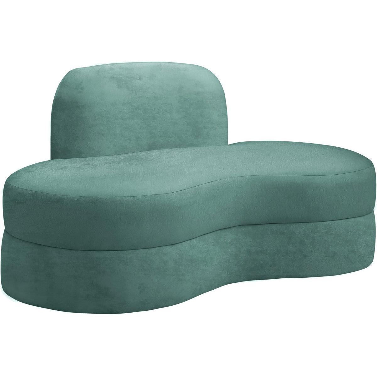 Meridian Furniture Mitzy Mint Velvet LoveseatMeridian Furniture - Loveseat - Minimal And Modern - 1