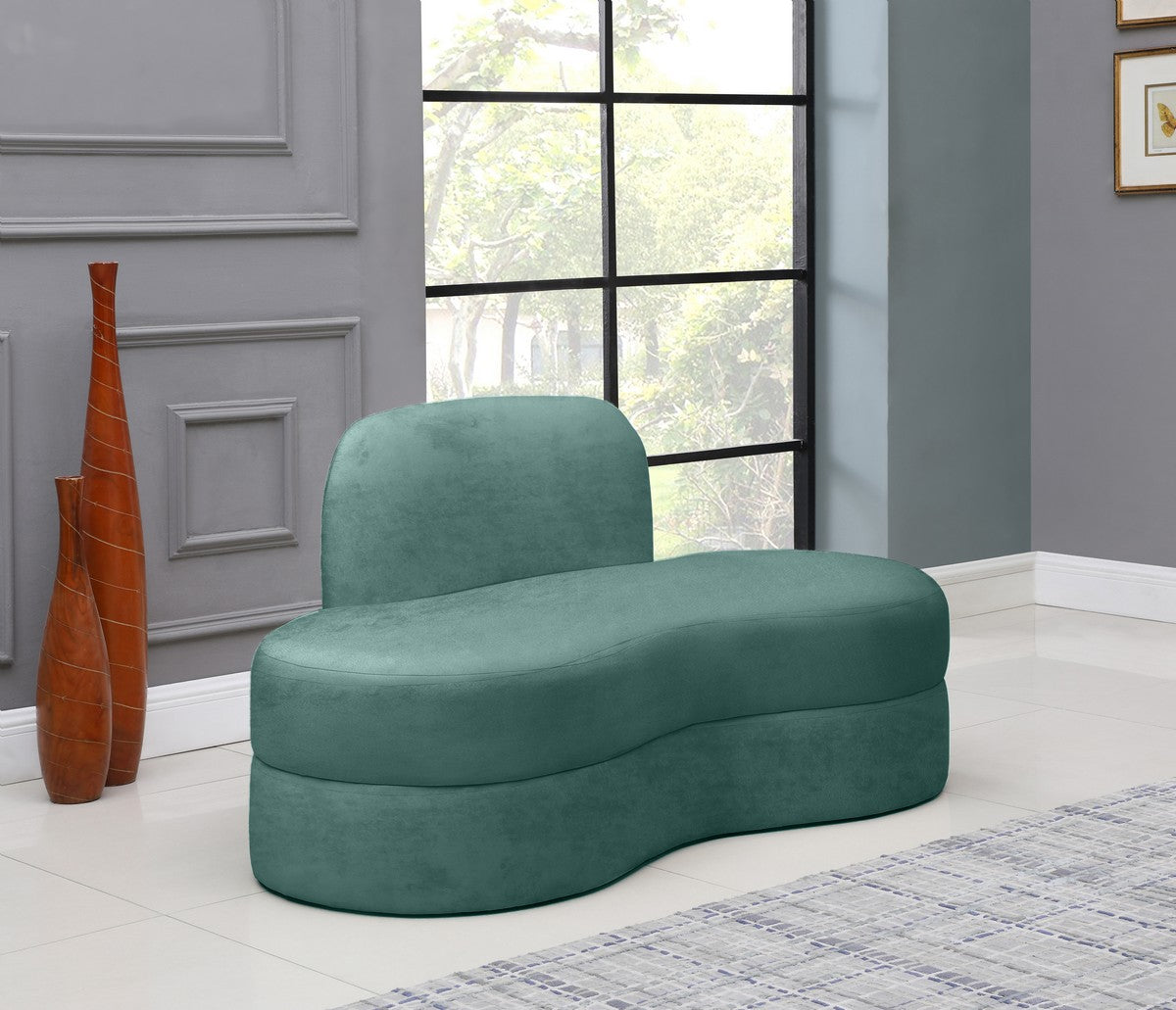 Meridian Furniture Mitzy Mint Velvet Loveseat