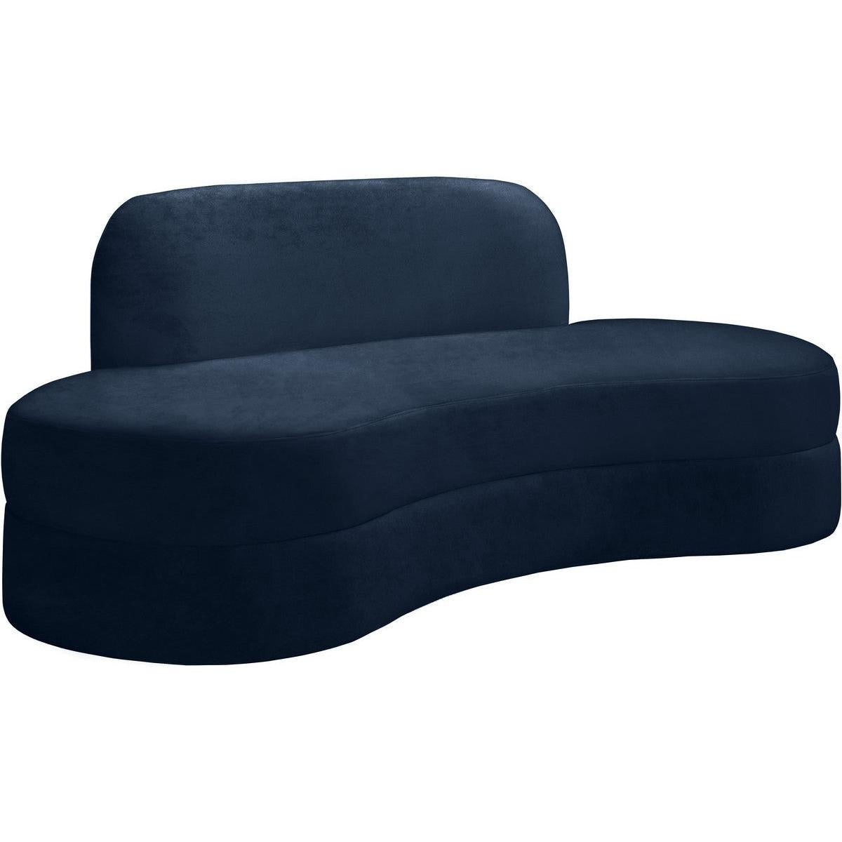 Meridian Furniture Mitzy Navy Velvet SofaMeridian Furniture - Sofa - Minimal And Modern - 1