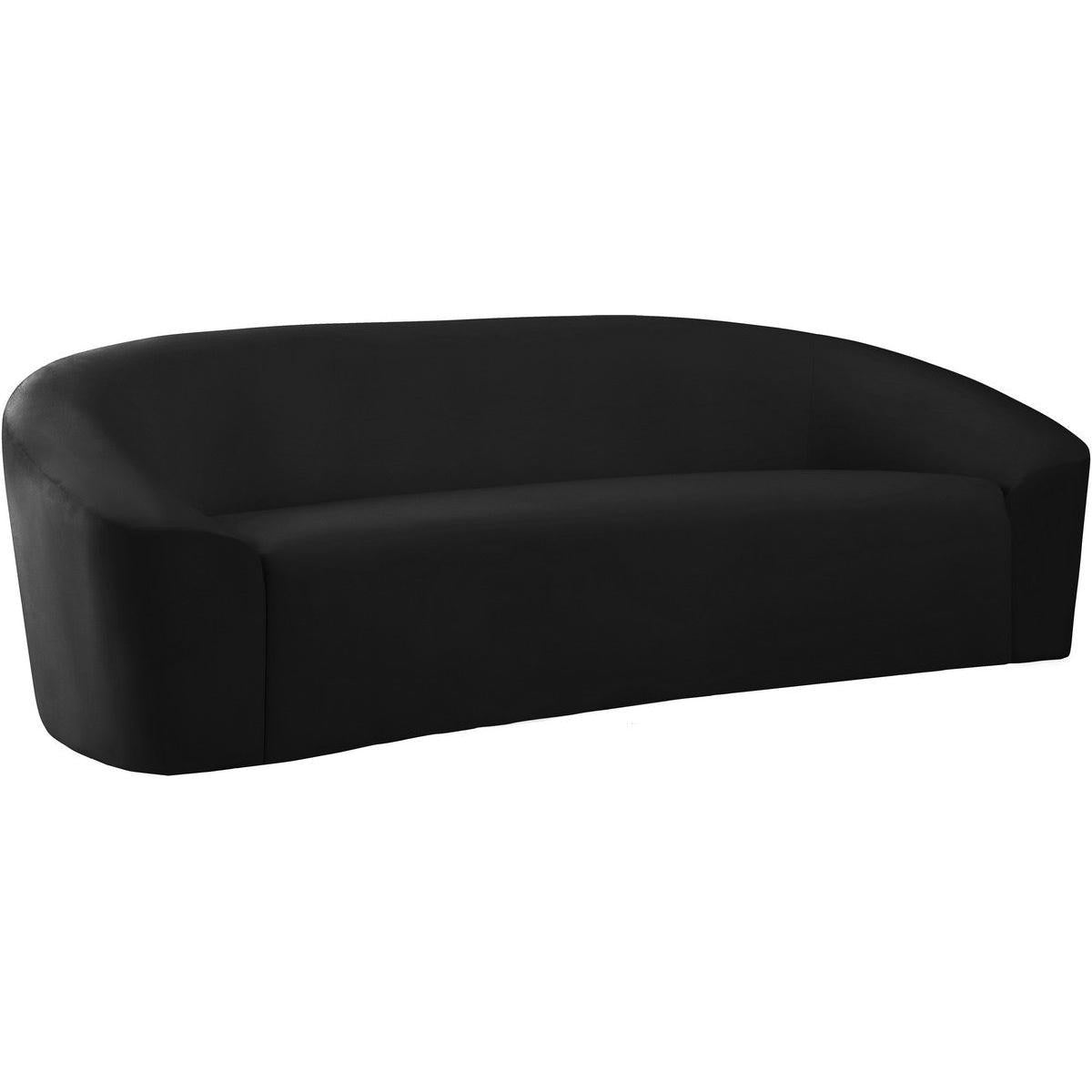 Meridian Furniture Riley Black Velvet SofaMeridian Furniture - Sofa - Minimal And Modern - 1